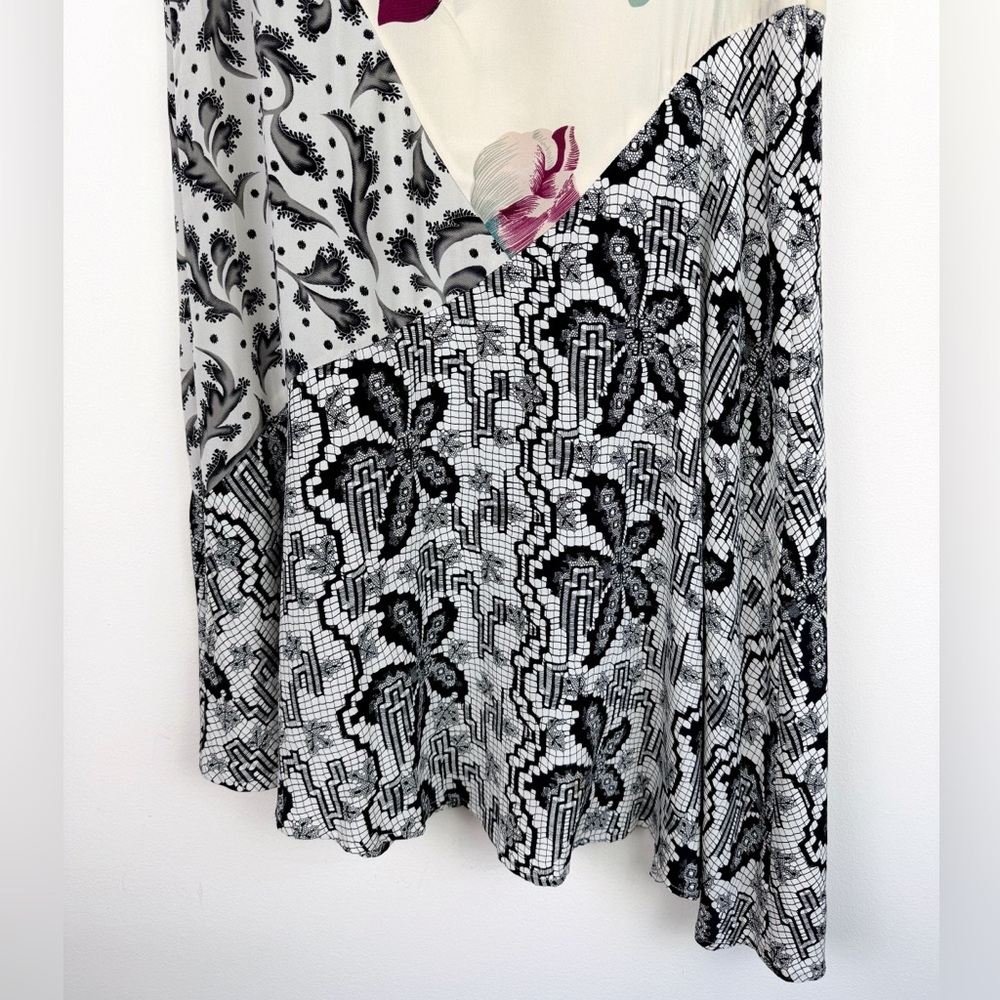 Anthropologie Postmark Arcadie Asymmetrical Silk Dress - Picture 9 of 9